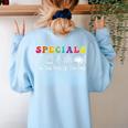 Teacher Specials The Best Part Of The Day Specials Squad Women's Sweatshirt Back Print Light Blue Teacher Specials The Best Part Of The Day Specials Squad Women's Sweatshirt Back Print Light Blue