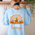 Teacher Thanksgiving Shirt Thankful For My Little Turkeys Women's Sweatshirt Back Print Light Blue Teacher Thanksgiving Shirt Thankful For My Little Turkeys Women's Sweatshirt Back Print Light Blue