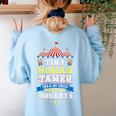 Teacher Tiny Human Tamer This My Circus These Are My Monkeys Women's Sweatshirt Back Print Light Blue Teacher Tiny Human Tamer This My Circus These Are My Monkeys Women's Sweatshirt Back Print Light Blue