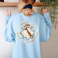 Teacher Will Trade Students For Candy Easy Halloween Costume Women's Sweatshirt Back Print Light Blue Teacher Will Trade Students For Candy Easy Halloween Costume Women's Sweatshirt Back Print Light Blue