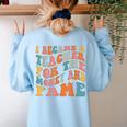 Teachers I Became A Teacher For The Money And Fame Men Women Women's Sweatshirt Back Print Light Blue Teachers I Became A Teacher For The Money And Fame Men Women Women's Sweatshirt Back Print Light Blue