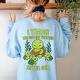 Teachers Day Women's Sweatshirt Back Print Light Blue Teachers Day Women's Sweatshirt Back Print Light Blue