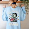 Teachers Love Brains Tee-Shirt Men Women Halloween Teacher Women's Sweatshirt Back Print Light Blue Teachers Love Brains Tee-Shirt Men Women Halloween Teacher Women's Sweatshirt Back Print Light Blue