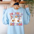 Teaching My Boos Cute Spooky Ghost Teacher Halloween Women Women's Sweatshirt Back Print Light Blue Teaching My Boos Cute Spooky Ghost Teacher Halloween Women Women's Sweatshirt Back Print Light Blue