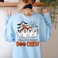 Team 5th Grade Boo Crew Halloween Teacher Student Costume Women's Sweatshirt Back Print Light Blue Team 5th Grade Boo Crew Halloween Teacher Student Costume Women's Sweatshirt Back Print Light Blue