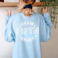 Team Fifth Grade Teacher Student Squad Team 5th Grade School Women's Sweatshirt Back Print Light Blue