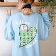 Tell Me About It Speech Pathology Aac Sped Teacher Women's Sweatshirt Back Print Light Blue Tell Me About It Speech Pathology Aac Sped Teacher Women's Sweatshirt Back Print Light Blue