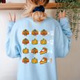 Thanksgiving Order Of Operations Thanksgiving Math Teacher Women's Sweatshirt Back Print Light Blue Thanksgiving Order Of Operations Thanksgiving Math Teacher Women's Sweatshirt Back Print Light Blue