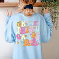 In My Third Grade Era 3rd Grade Era Teacher Back To School Women's Sweatshirt Back Print Light Blue