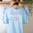 Tiny Humans Are My Favorite Daycare Provider Teacher Daycare Women's Sweatshirt Back Print Light Blue Tiny Humans Are My Favorite Daycare Provider Teacher Daycare Women's Sweatshirt Back Print Light Blue