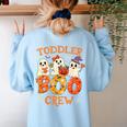 Toddler Boo Crew Halloween Costume For Teacher Kids Women's Sweatshirt Back Print Light Blue Toddler Boo Crew Halloween Costume For Teacher Kids Women's Sweatshirt Back Print Light Blue