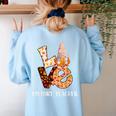 History Teacher Love Autumn Fall Gnome For Teachers For Men Women Women's Sweatshirt Back Print Light Blue History Teacher Love Autumn Fall Gnome For Teachers For Men Women Women's Sweatshirt Back Print Light Blue