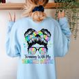 Twin Day Friends Teacher Twinning With My Bestie Women's Sweatshirt Back Print Light Blue Twin Day Friends Teacher Twinning With My Bestie Women's Sweatshirt Back Print Light Blue