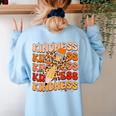 Unity Day Orange Kindness Teacher Bow Anti Bullying Be Kind Women's Sweatshirt Back Print Light Blue Unity Day Orange Kindness Teacher Bow Anti Bullying Be Kind Women's Sweatshirt Back Print Light Blue