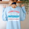 US History And Government Teacher Gifts Funny I Find You Women's Sweatshirt Back Print Light Blue US History And Government Teacher Gifts Funny I Find You Women's Sweatshirt Back Print Light Blue