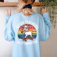 Weird Teachers Build Character Teacher Women's Sweatshirt Back Print Light Blue Weird Teachers Build Character Teacher Women's Sweatshirt Back Print Light Blue