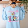 Women PE Teacher Back To School Physical Education Teacher Women's Sweatshirt Back Print Light Blue Women PE Teacher Back To School Physical Education Teacher Women's Sweatshirt Back Print Light Blue