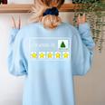 I Am Working For Christmas Break Teacher Christmas Women's Sweatshirt Back Print Light Blue I Am Working For Christmas Break Teacher Christmas Women's Sweatshirt Back Print Light Blue