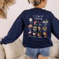 12 Day Of History Teacher Christmas Social Studies Student Women's Sweatshirt Back Print Navy