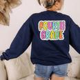 4th Grade Back To School Dalmatian Dots Teacher Student Women's Sweatshirt Back Print Navy 4th Grade Back To School Dalmatian Dots Teacher Student Women's Sweatshirt Back Print Navy