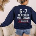 67 Don't Say 6-7 Again Teacher Shirt 67 Sarcastic Meme Women's Sweatshirt Back Print Navy 67 Don't Say 6-7 Again Teacher Shirt 67 Sarcastic Meme Women's Sweatshirt Back Print Navy