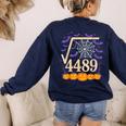 67 Meme Math Teacher 6 7 Square Root 4489 Women's Sweatshirt Back Print Navy