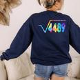 67 Meme Square Root 4489 Slang Math Teacher Tie Dye Women's Sweatshirt Back Print Navy 67 Meme Square Root 4489 Slang Math Teacher Tie Dye Women's Sweatshirt Back Print Navy