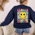 67th Day Of School Shirt 67 Days Smarter Teacher Boy Girls Women's Sweatshirt Back Print Navy 67th Day Of School Shirt 67 Days Smarter Teacher Boy Girls Women's Sweatshirt Back Print Navy