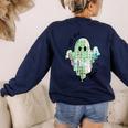 AAC Ghost Tell Me About It Speech Pathology AAC Sped Teacher Women's Sweatshirt Back Print Navy AAC Ghost Tell Me About It Speech Pathology AAC Sped Teacher Women's Sweatshirt Back Print Navy