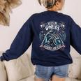 ASL Interpreter Deaf ASL Teacher American Sign Language Women's Sweatshirt Back Print Navy ASL Interpreter Deaf ASL Teacher American Sign Language Women's Sweatshirt Back Print Navy