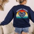 Associate Teacher If You Think My Hands Are Full Women's Sweatshirt Back Print Navy Associate Teacher If You Think My Hands Are Full Women's Sweatshirt Back Print Navy