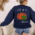 I Ate Some Pumpkin Pi Pie Math Teacher Halloween For Men Women Kids Women's Sweatshirt Back Print Navy I Ate Some Pumpkin Pi Pie Math Teacher Halloween For Men Women Kids Women's Sweatshirt Back Print Navy