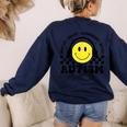 Autism Awareness Acceptance Special Education Teacher Kids Women's Sweatshirt Back Print Navy Autism Awareness Acceptance Special Education Teacher Kids Women's Sweatshirt Back Print Navy