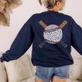 Baseball Happy Dot Day Shirts For Kids Men Women Teacher Women's Sweatshirt Back Print Navy Baseball Happy Dot Day Shirts For Kids Men Women Teacher Women's Sweatshirt Back Print Navy