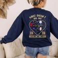 Biology Teacher Women's Sweatshirt Back Print Navy Biology Teacher Women's Sweatshirt Back Print Navy
