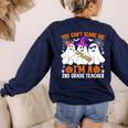 You Can't Scare Me I'm A 2nd Grade Teacher Halloween Women's Sweatshirt Back Print Navy You Can't Scare Me I'm A 2nd Grade Teacher Halloween Women's Sweatshirt Back Print Navy