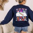 You Can't Scare Me I'm A Teacher Halloween Women's Sweatshirt Back Print Navy You Can't Scare Me I'm A Teacher Halloween Women's Sweatshirt Back Print Navy