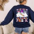 You Can't Scare Me I Teach Pre-k Halloween Teacher Women's Sweatshirt Back Print Navy You Can't Scare Me I Teach Pre-k Halloween Teacher Women's Sweatshirt Back Print Navy