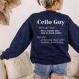 Cello Guy Definition Cello Player Classical Music Teacher Women's Sweatshirt Back Print Navy Cello Guy Definition Cello Player Classical Music Teacher Women's Sweatshirt Back Print Navy
