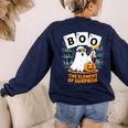 Chemistry Boo Ghost Element Of Surprise Science Teacher Tee Women's Sweatshirt Back Print Navy Chemistry Boo Ghost Element Of Surprise Science Teacher Tee Women's Sweatshirt Back Print Navy