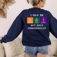 Chemisty Science Teacher Periodic Table Halloween Women's Sweatshirt Back Print Navy Chemisty Science Teacher Periodic Table Halloween Women's Sweatshirt Back Print Navy