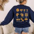 Chocolate Cookie Quick Math Fraction Math Teachers For Men Women Girls Kids Women's Sweatshirt Back Print Navy