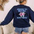 Choose To Include Special Education Teacher Autism Awareness Women's Sweatshirt Back Print Navy Choose To Include Special Education Teacher Autism Awareness Women's Sweatshirt Back Print Navy