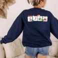 Christmas Santa Special Education SPED Teacher Xmas PJ Women's Sweatshirt Back Print Navy Christmas Santa Special Education SPED Teacher Xmas PJ Women's Sweatshirt Back Print Navy