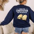 Cool History Teacher Read The Constitution For The Articles Women's Sweatshirt Back Print Navy Cool History Teacher Read The Constitution For The Articles Women's Sweatshirt Back Print Navy