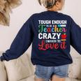 Crazy Teacher Men Women School Teachers Women's Sweatshirt Back Print Navy Crazy Teacher Men Women School Teachers Women's Sweatshirt Back Print Navy