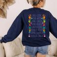Daycare Provider Daycare Teacher Childcare Provider Women's Sweatshirt Back Print Navy Daycare Provider Daycare Teacher Childcare Provider Women's Sweatshirt Back Print Navy