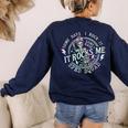 Some Days I Rock It Some Days It Rocks Me Teacher Sped Squad Women's Sweatshirt Back Print Navy Some Days I Rock It Some Days It Rocks Me Teacher Sped Squad Women's Sweatshirt Back Print Navy
