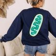 DIY Mitochondria Costume Biology Teacher Halloween Women's Sweatshirt Back Print Navy DIY Mitochondria Costume Biology Teacher Halloween Women's Sweatshirt Back Print Navy
