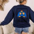 All Done Sign Language Speech Pathology Aac Sped Teacher Women's Sweatshirt Back Print Navy All Done Sign Language Speech Pathology Aac Sped Teacher Women's Sweatshirt Back Print Navy